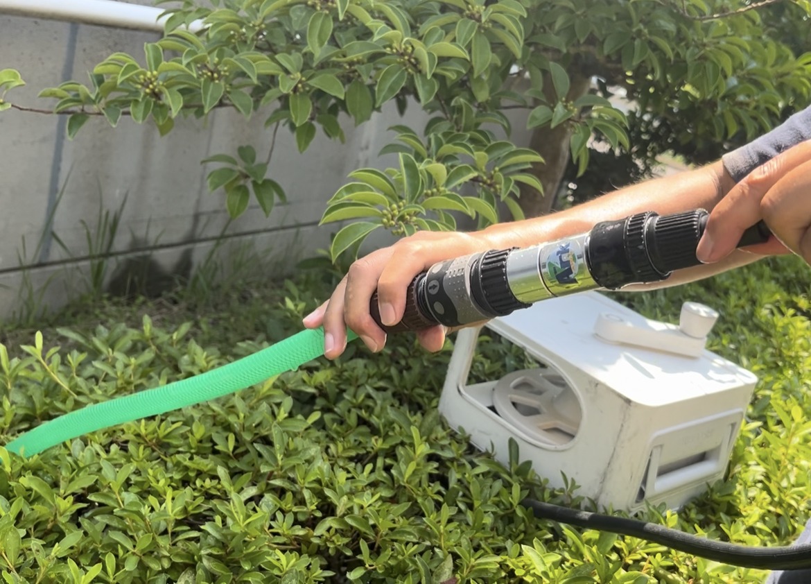 ホースに接続して使用